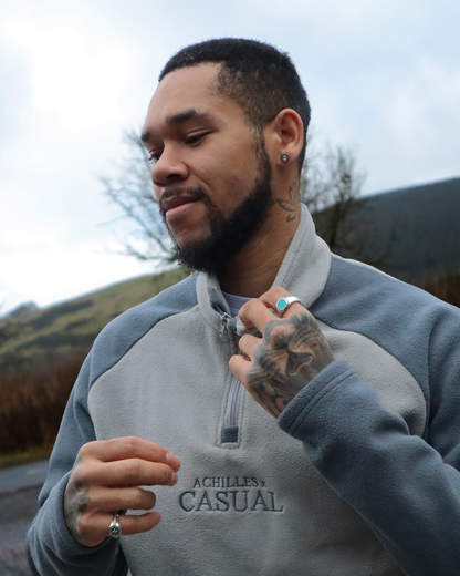 ACHILLES x CASUAL FLEECE QUARTER-ZIP